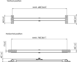 Sound 3400 Sound Bar Kablo Kanalı, Syh - VOGELS